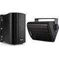 Ihome Waterproof Swivel Wall Mountable 65 Outdoor Bluetooth Speaker Set2 Black IHSI-W650BT-PR-BLK